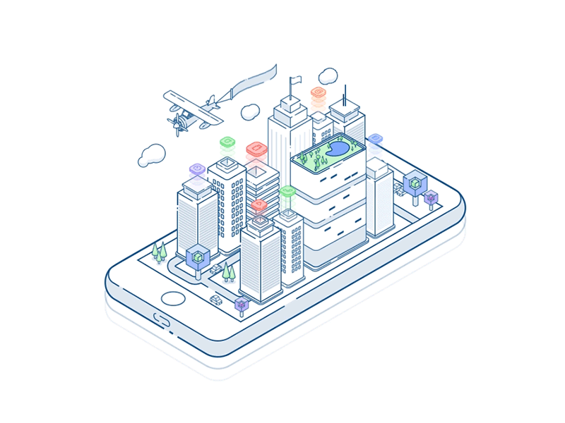 36 Tech Hero Section GIF Image